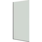 Dansani Match brusevæg, 117 cm, klart glas, satin profil