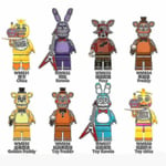 8 st/set Five Nights At Freddys Minifigurer Freddy Foxy Bygg