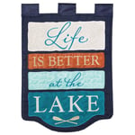 Life Is Better At The Lake House Flag large