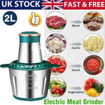 2L Electric Meat Grinder Food Vegetable Processor Chopper Mincer Maker Machine