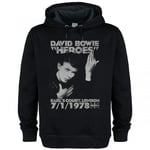 Amplified Unisex Adult Heroes 1978 David Bowie Hoodie - XS