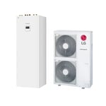 LG Therma V Hydrosplit 12 kW 400V varmepumpe med integrert 200l varmtvannstank