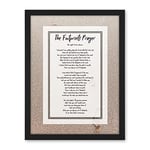 Artery8 Christian Jesus Footprints In The Sand Poem Inspirational Artwork Framed Wall Art Print 18X24 Inch