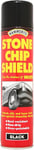 Hammerite Stone Chip Shield. Spray Shield Underseal Metal Paint for Cars. Black