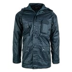 Mil-Tec Homme Parka Dubon avec Capuche Bleu Foncé Veste, Bleu, Taille unique EU