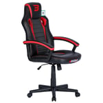 BraZen Salute Gaming Chair (Black/Red)