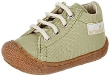 Naturino Cocoon Organic Chaussures Premiers Pas, Green, 17 EU