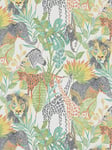 Harlequin Into The Wild Made to Measure Curtains or Roman Blind, Mandarin/Gecko