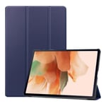 Magnetisk flik för case till Galaxy TAB S7 FE LTE T730 12,4 tum med cover 12,4'' Tri-Fold Auto Sleep Blue