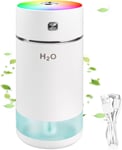 Humidificateur D'air,Mini Humidificateur Usb Sans Fil,Petit Humidificateur,400 Ml Humidificateur D'air Chambre Ultra Silencieux,Humidificateur Portable Mist Pour La Maison,La Chambre De Bébé