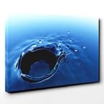 Big Box Art Water Drops Canvas Wall Art Print Ready to Hang Picture, 30 x 20 Inch (76 x 50 cm), Multi-Coloured