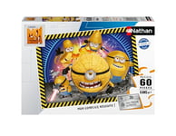 Nathan - Puzzle Enfants - 60 pièces - Les Mega Minions - Moi, Moche et Méchant 4 - Fille ou garçon dès 6 Ans - Puzzle de qualité supérieure - Carton épais et résistant - Aventure - 12001096