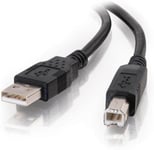 Câble Usb 2.0 A Vers B Pour Imprimante Hp, Epson, Brother, Samsung, Cannon Et Tous Les Autres Appareils Usb A/B Noir 2 M