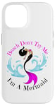 Coque pour iPhone 14 Beach Don't Try Me I'm A Mermaid Funny Black Sirmaids Women