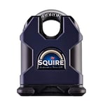 Squire - SS65CS - Stronghold - Cadenas haute sécurité à anse protégée - Noir/Bleu - 65mm