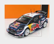 1:24 IXO Ford Fiesta Wrc RedBull #2 Rally Montecarlo 2018 Evans Barrit 24RAL014B