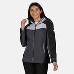 Regatta Veste Technique réfléchissante et protectrice Oklahoma V imperméable et Respirante avec Capuche détachable Jackets Waterproof Shell Femme, Seal Grey/Dapple, FR : M (Taille Fabricant : 14)