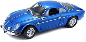 BBURAGO MAISTO FRANCE- Renault Voiture Miniature-Alpine 1600 S Stradale 1971-Echelle 1/18, M31750, Bleu