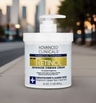 Advanced Clinicals, Retinol, Advanced Firming Cream, Fragrance Free, 16 oz 454g