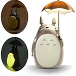 Totoro Led nattlampa för barn, USB laddningsbar läsbordslampa, tecknade söta djur, pojkar, flickor, sovrumsinredning - perfekt