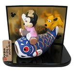 Disney Mickey & Pluto dolls carp ride Yoshinori Japan Import