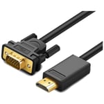 Cable Adaptateur HDMI vers 1x VGA MM, 1.80/2.00m Noir _ ADMM-HDM.VGA-0020BK