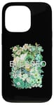 Coque pour iPhone 13 Pro Graphique vert béni et vert fleuri