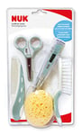 NUK Coffret Soin pour Bébé | Brosse, Pair de Ciseaux, Thermomètre Électronique, Éponge, Peigne | 5 Pièces