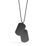 Captena Dog Tag Halskjede Rustfritt Stål DU10010 - Herre - Stainless Steel