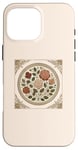 Coque pour iPhone 16 Pro Max Rose florale botanique, style bohème minimaliste, roses d'amour