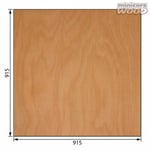 Flygplans Björk Plywood 0.8x915x915 mm 3-ply