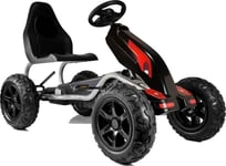 1Life Pedal Go-Kart B012 Uppblåsbara Hjul Svart