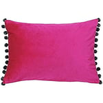 Paoletti Fiesta Poly Cush 35X50 MAG/GRY, Polyester, Magenta/Grau, 35x50cm