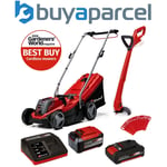 Einhell Cordless Lawnmower 33cm + Strimmer + 5.2ah + 2.0ah Battery + Charger