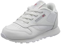 Reebok Unisex Kids Classic Leather Gymnastics Shoe, Ftwr White Ftwr White Ftwr White, 9.5 UK Child