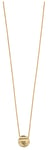 Elements Gold GN329 9k Yellow Gold Textured Circle Necklace Jewellery