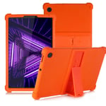 YGoal Silicone Case for Lenovo Tab M10 Plus - Light Weight Kids Friendly Soft Shock Proof Protective Cover for Lenovo Tab M10 Plus TB-X606F 10.3 2020, Orange