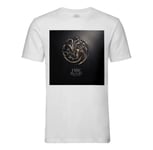 T-Shirt Homme Col Rond Targaryen Fire And Blood Game Of Thrones Serie