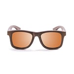 Ocean Sunglasses - wood Victoria - lunettes de soleil polarisées en Bambou - Monture : Marron - Verres : Revo Orange (53003.2)