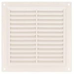 Amig - Grille de ventilation carrée en Plastique avec moustiquaire | Grilles d'aération pour sortie d'air | Idéal pour plafond de cuisine et salle de bain | Dimensions : 170 x 170 mm | Couleur: Blanc