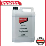 Makita 4 Stroke Engine Oil SAE 30 - 5 ltr Bottle - For EM2651LH BHX2501 +++