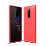 Sony Xperia 1 Carbon Fibre Case  Red