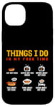 Coque pour iPhone 14 Plus Ce que je fais : les hot-dogs mangent Watch Inform Talk