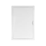 VONLIS Trappe d'inspection 300 x 400 mm 30 x 40 cm en plastique pour cloisons sèches, plaque de plâtre, blanc - Convient pour pièces humides