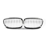 DYBANP Car Front Grille,For BMW 1-Series F20 5-door 2011-2015 / F21 3-door 2012-2015,Car Chrome Silver Look Front Bumper Grill Replacement