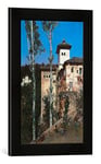 Kunst für Alle 'Image encadrée de Martin Rico Y Ortega La Torre de Las de Damas en la Alhambra, d'art dans Le Cadre de Haute qualité Photos Fait Main, 30 x 40 cm, Noir Mat