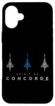 Coque pour iPhone 16 Plus Spirit Of Concorde Avion Trio