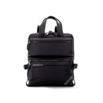 Scharlau Petrucci Convertible Bag in Black Leather BR10-L10BK, black, 28 x 36 x 13 cm, Business