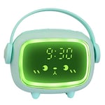 Ayybboo Réveil Numérique pour Enfants pour Filles Garçons,Réveil Numérique Angel Réveil avec Lumières et Fonction Snooze (Vert)