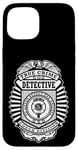 Coque pour iPhone 15 Badge de police amusant True Crime Detective Division